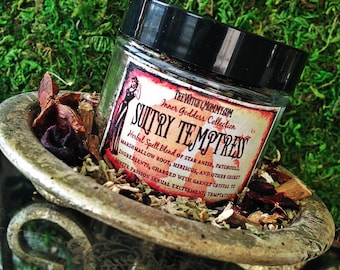 SULTRY TEMPTRESS Herbal Spell Blend - Inner Goddess Collection, Witches Cabinet, Herbal Apothecary, Ritual, Meditation
