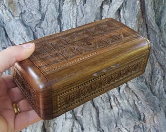 Handmade Armenian Wooden Box with Eternity Sign