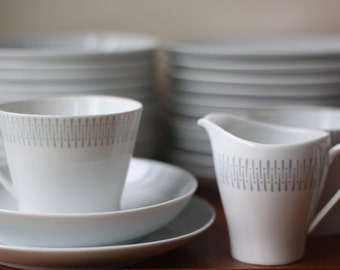 Vintage Upsala Ekeby karlskrona Sweden Dinnerware from 60's, Scandinavian Mid Century Modern, Danish Modern
