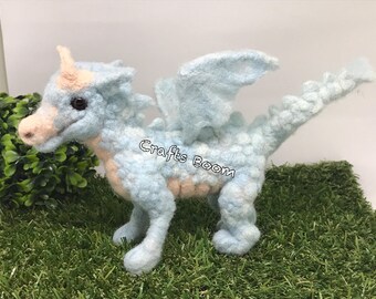Needle felted Dragon, Fiber Art, Home Decor, Felted Animal, Needle Felting, Soft Sculpture, handmade gift, Interior decor, miniature