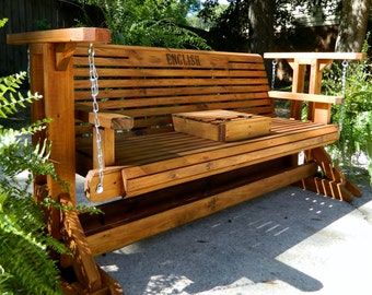 5ft Glider Swing Handmade Southern Style,Free Shipping,Outdoor Furniture,Patio Swing,Porch Swing,Patio Set,Bench,Conversation Set