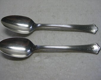2 Teaspoons WASHINGTON Wallace Sterling Silver Flatware
