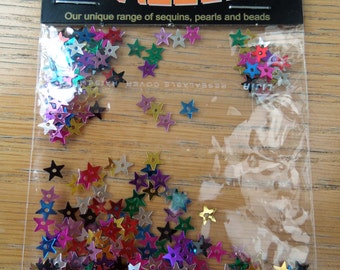 4mm star sequins in assorted colours