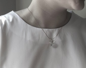 Herkimer Diamond Earrings. Sterling Silver