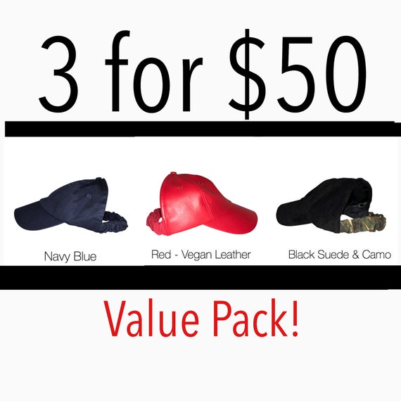 CurlCap Value Pack Natural Hair Hats, dad hat, Protective Styles Hats, Cold Weather Accessories, Afro Hair Care, Kinky Curly Hair