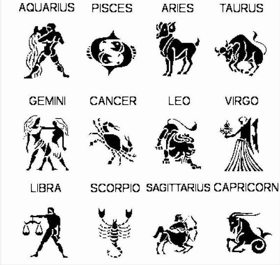 Counted Cross Stitch Chart Star Signs Zodiac Astrological