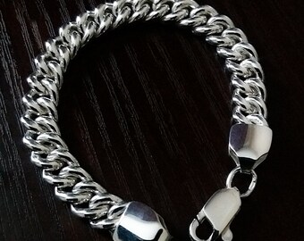 Mens cuff bracelet. Men Bracelet. Sterling silver bracelet