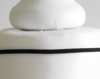 Very Narrow Thin Black Velvet Choker Necklace