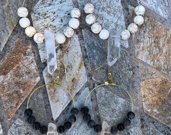 Crystal Hoop Earrings