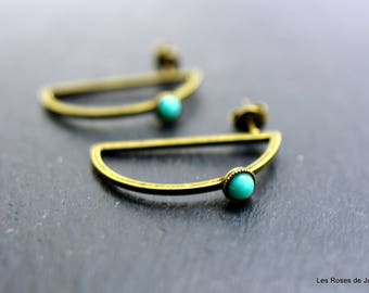 Earrings bronze, Eclipse earrings