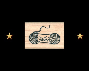 YARN Rubber Stamp, Skein Of Yarn, Knitting Stamp, Crochet Stamp, Yarn Stamp, Gift For Knitters, Knitting Rubber Stamp, Wool Rubber Stamp