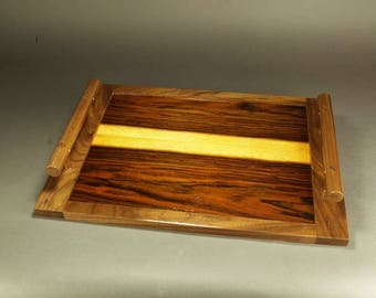 Stunning Padauk Hostess Serving Tray