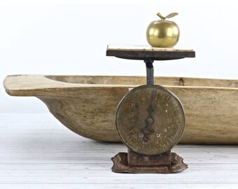 Vintage Scale Antique Scale Old Scale Kitchen Scale Farmhouse Decor Farmhouse Scale Rustic Scale Retro Scale Brass Scale Black Scale