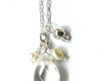 Quartz Freshwater Pearl Necklace
