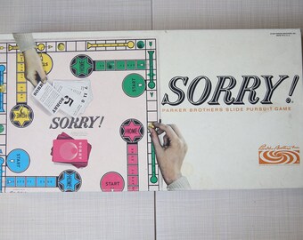 Sorry Board Game 1964 Parker Bros