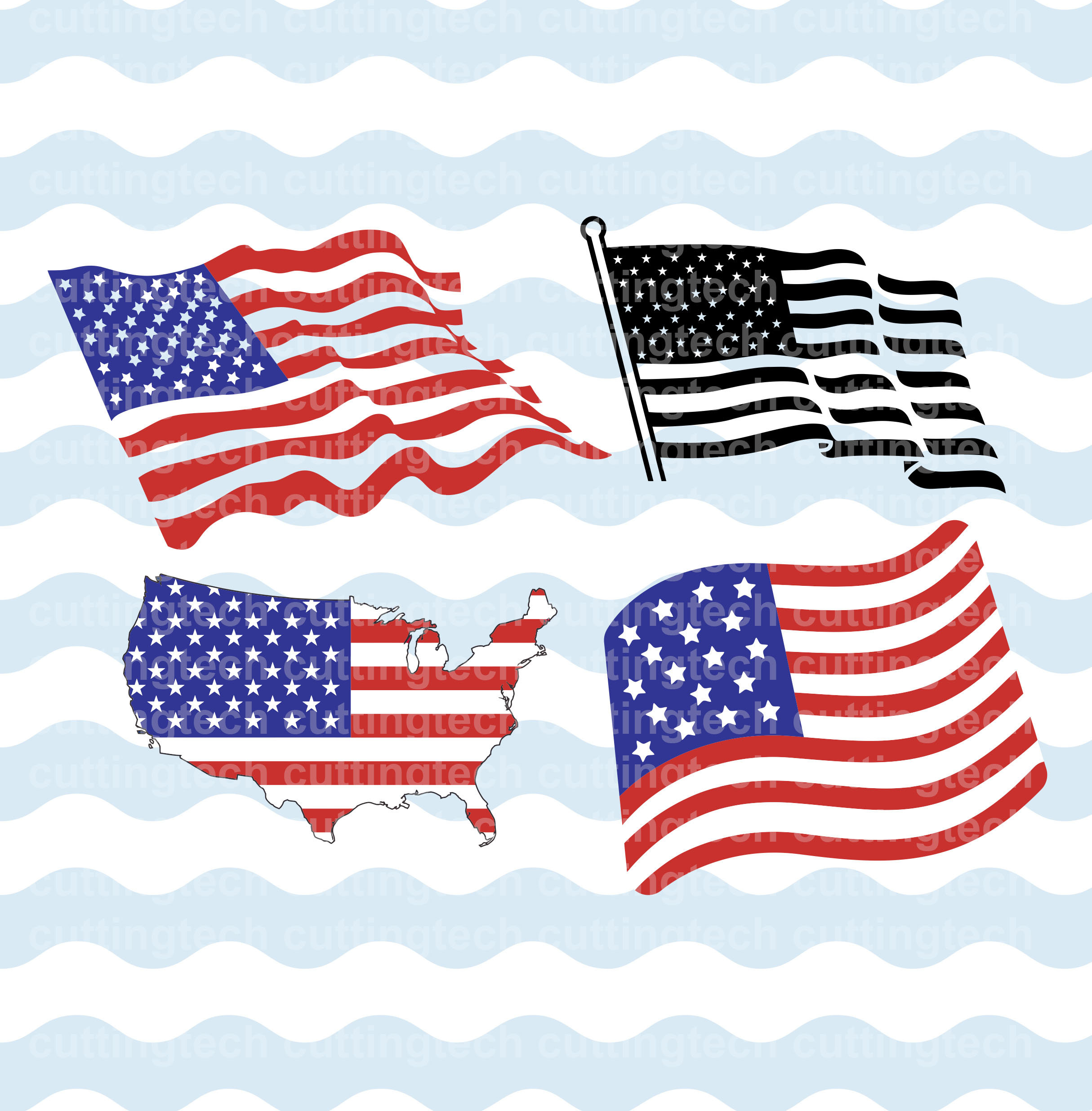 Download American Flag Flags SVG digital logo EPS CDR PnG JpG