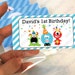 Monster Treat Bags, Monster Party Goodie bags, Personalized party bags A1057