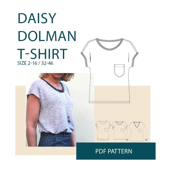 T shirt sewing pattern for womenWomens t-shirt PDF sewing