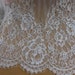 Elegant Chantilly Fabric Roses Floral Lace Wedding Fabric for Bridal, Bolero jacket, Bridesmaid, Mantilla veil