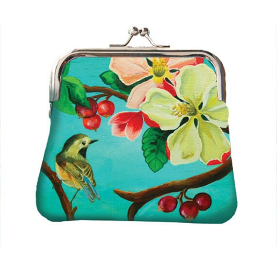 Retro Coin purse,Blossom purse,gift mom,valentines day gift, birthday gift,Woody Ellen purse,christmas gift ideas, xmas gift,girlfriend gift