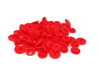 Boutons pression KAM rouge