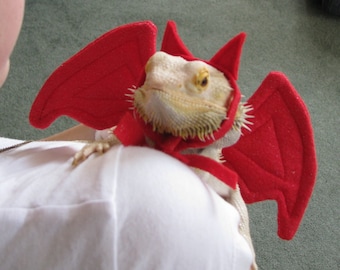 Devil Costume for Bearded Dragons! One size, fits most