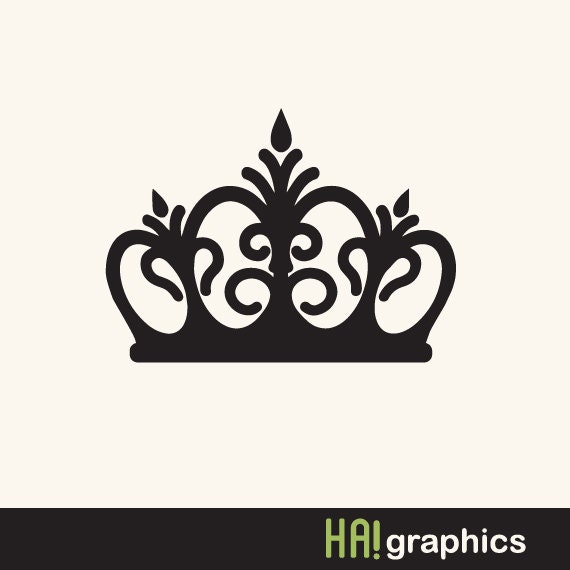 Download SVG and DXF File Crown Tiara Princess Queen King