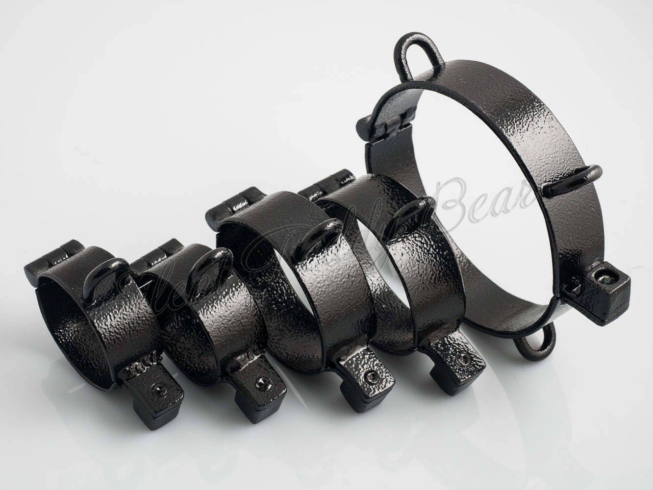 Custom steel bondage cuffs