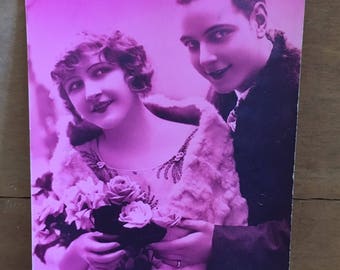 Vintage French Postcard - Bonne Annee 1945