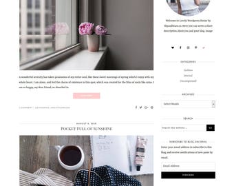 NEW Lovely Wordpress Theme for Genesis Framework - Wordpress Template