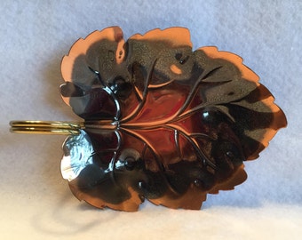 Vintage Coppercraft Guild Leaf Dish
