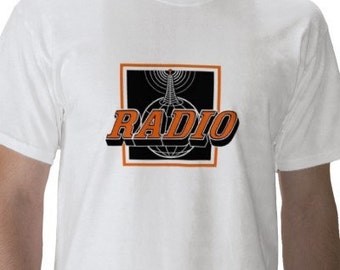 Radio T-Shirt - Mens Graphic Tee - Short Sleeve Cotton