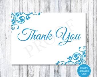 flourish wedding thank you cards template diy printable flourish theme editable edit in