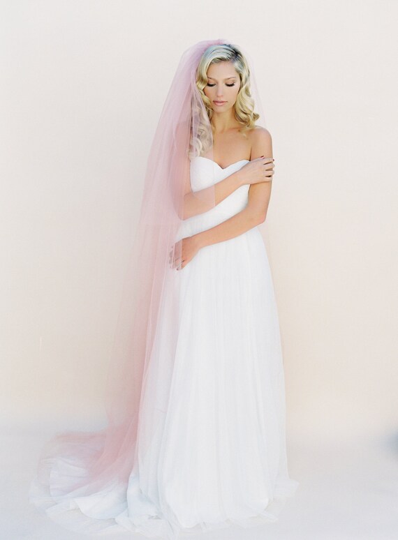 simple wedding dress with veil