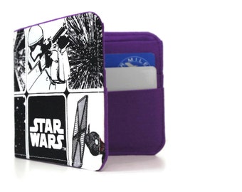 Star Wars BiFold Wallet / Slim Minimalist Wallet / Vegan