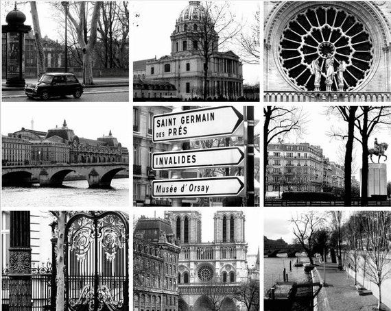 Items similar to travel photography paris france collage in black and white architectural french landscape monochromatic fine art photography on etsy Items similar to travel photography paris france collage in black and white architectural french landscape monochromatic fine art photography on etsy