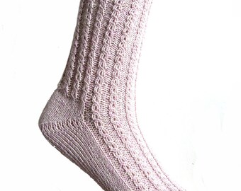 Socks Soft Pink, cotton, EU size 36/37 - UK 3.5/4.5 - US 5.5/6.5