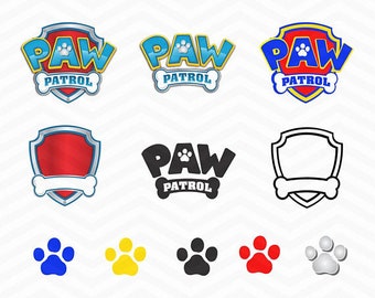 Paw Patrol svg, paw Patrol logo, clip art in digital format svg, EPS, DXF, PNG. For cameo Silhouette, Cricut, cutting file