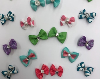 Dog hair bows/ear bows/collar bows