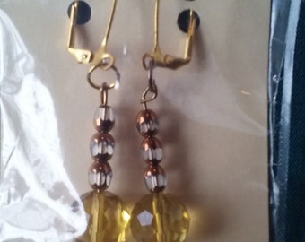 Golden Topaz Earrings
