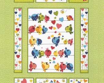 Fabric Susybee Evie the Bird Panel by Susybee in Juvenile SB20271-830