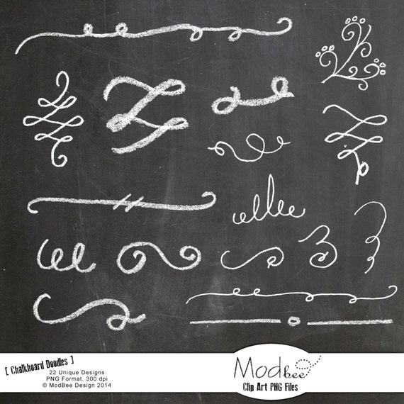 digital chalkboard quot doodle quot graphics png clip art bright chalk line graphic