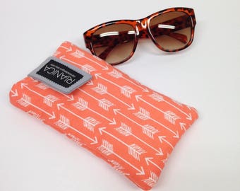 Orange arrow Cell phone or glasses cover
