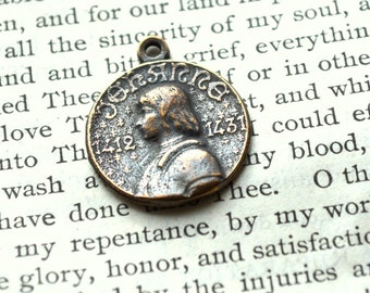 St. Joan of Arc - Religious Medal - Catholic Medal - Vintage Replica - Made in the USA (M-1076)