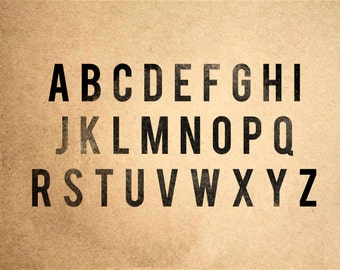 Alphabet Stamp Set - 26 Letters - 3/4" Tall Clear Acrylic - Use Any Custom Font