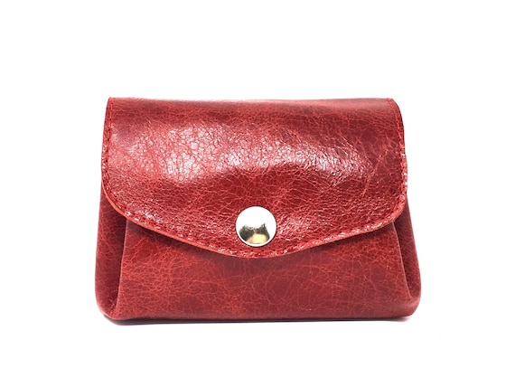Rotes Lederportemonnaie