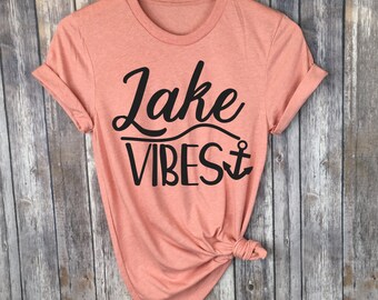 Lake Vibes Svg - Lake Svg - Lake Cut Files - Lake Instant Download - Lake Dxf Png - Cricut and Silhouette - Instant Lake Cut File - Anchor