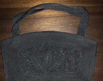 Vintage Black Corde Purse