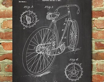 Bicycle Art, Gifts for Cyclists Gift Idea, Bicycle Wall Art, Bike Decor, Cycling Gifts, Husband Bike Gift, Vintage Bike Bicycle Poster P037
