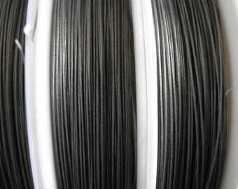 Reel 100 m wire 0.38 mm shiny black
